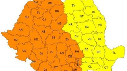 ANM: Cod portocaliu de caniculă în peste jumătate din țară