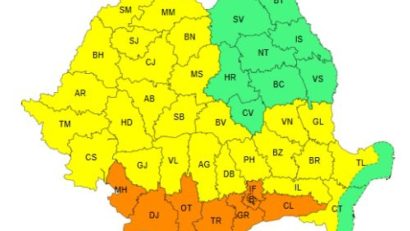 Vremea 24 iulie – cod galben de caniculă în aproape toată țara