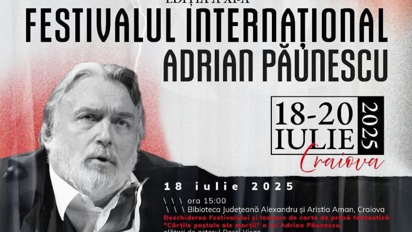 CRAIOVA: Începe Festivalul Internațional „Adrian Păunescu” | AUDIO CRAIOVA: Începe Festivalul Internațional „Adrian Păunescu” | AUDIO