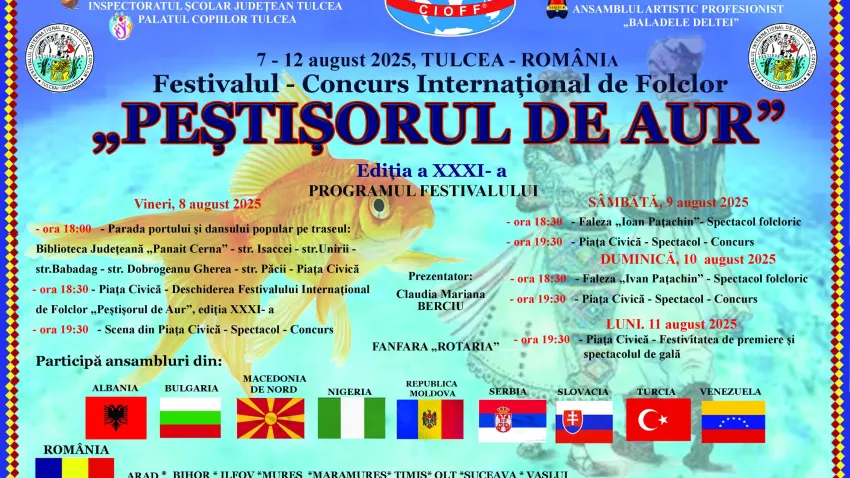 TULCEA: Festivalul „Peștișorul de Aur”, la ediția a XXXI-a