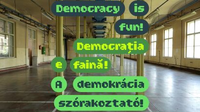 SFÂNTU GHEORGHE: „Democrația e faină!”, instalație interactivă despre valori democratice