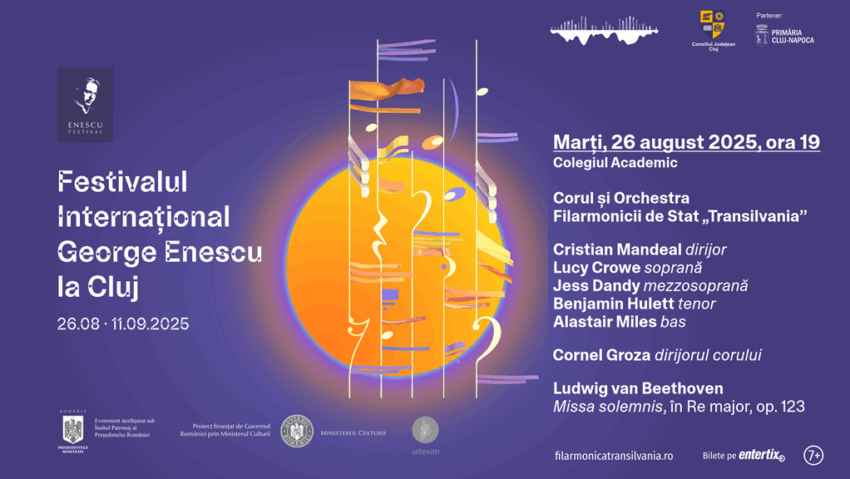 Festivalul Enescu ajunge la Cluj
