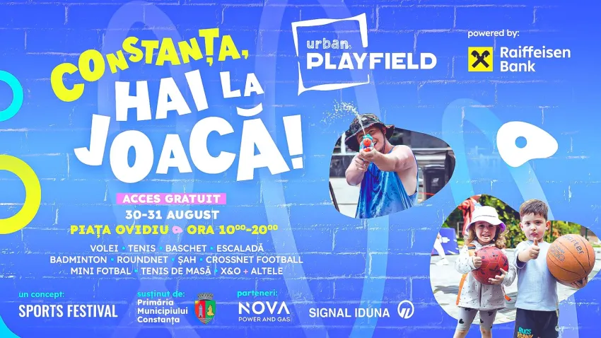 Urban Playfield ajunge în weekend la Constanța