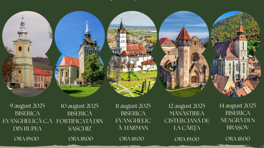 „Catedralele sunetului”, în biserici fortificate din Brașov „Catedralele sunetului”, în biserici fortificate din Brașov