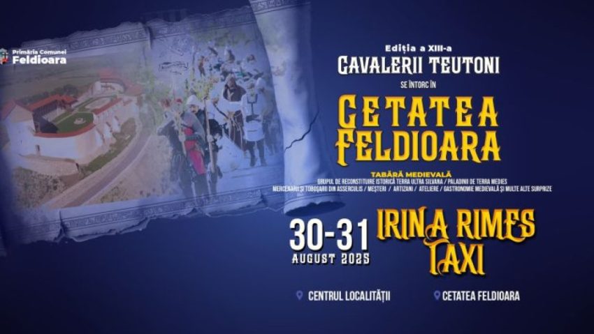 BRAȘOV: “Cavalerii Teutoni se ȋntorc ȋn Cetatea Feldioara” la finalul lunii august BRAȘOV: “Cavalerii Teutoni se ȋntorc ȋn Cetatea Feldioara” la finalul lunii august