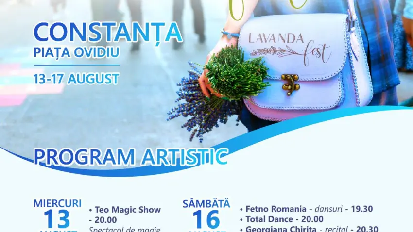 A început Lavanda Fest – Constanța 2025. Evenimentul are loc în Piața Ovidiu A început Lavanda Fest – Constanța 2025. Evenimentul are loc în Piața Ovidiu