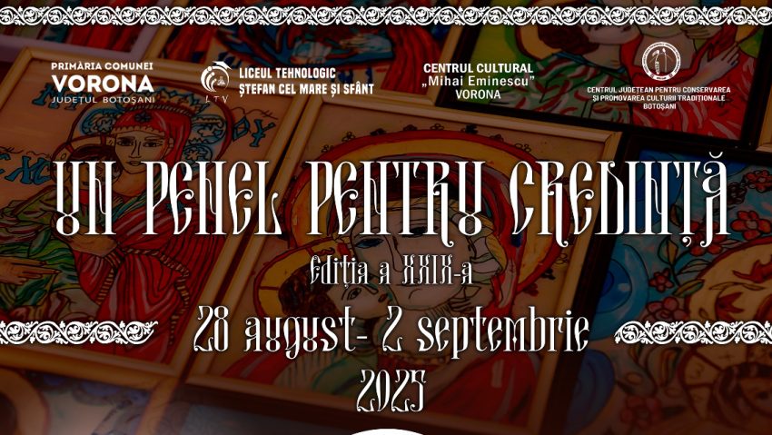 BOTOȘANI: Tabără de pictură religioasă, la Vorona BOTOȘANI: Tabără de pictură religioasă, la Vorona