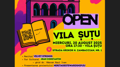 CONSTANȚA: ,,Open Vila Șuțu”, un eveniment cultural dedicat descoperirii patrimoniului local