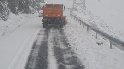 Iarnă autentică pe Transfăgărășan