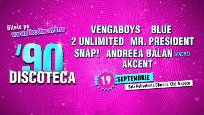 DISCOTECA ‘80-’90: weekend retro la Cluj-Napoca