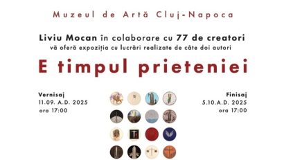 CLUJ: ”E timpul prieteniei, 70+”, vernisaj Liviu Mocan