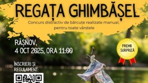 BRAȘOV: Concurs de bărcuțe fabricate manual, pe râul Ghimbășel