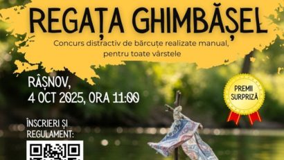BRAȘOV: Concurs de bărcuțe fabricate manual, pe râul Ghimbășel