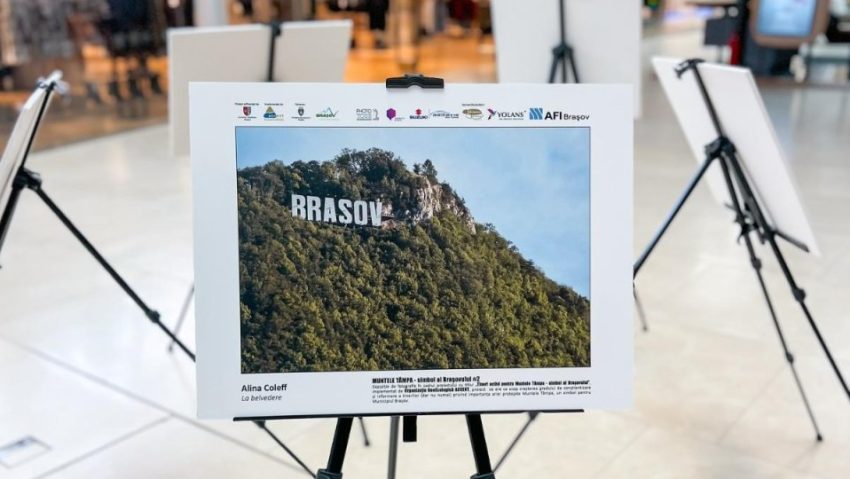 Brasov. Expoziția „Muntele Tâmpa – simbol al Brașovului”, la un mall din oraș