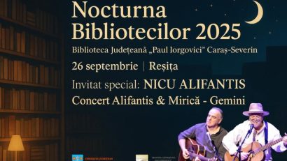 Nocturna Bibliotecilor 2025, la Reșița: Nicu Alifantis, invitat special