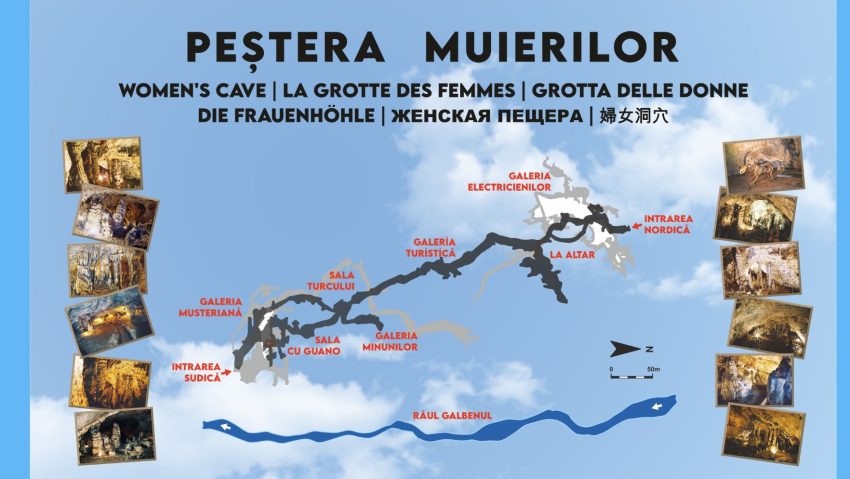 Peștera Muierilor din Baia de Fier, disponibilă și într-un tur virtual 3D