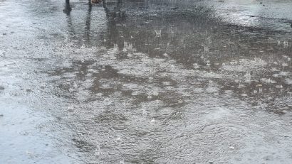Ploi abundente în jumătatea de sud-est a țării