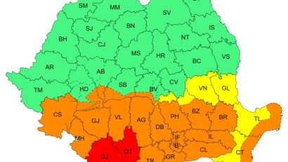 Cod portocaliu de ploi torențiale și ninsori. COD ROȘU în două județe!