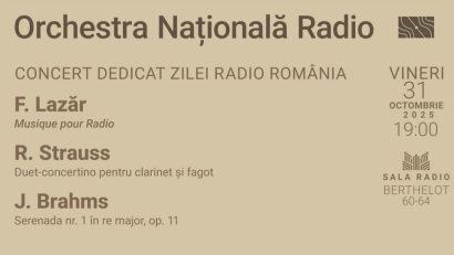 Radio România, la 97 de ani: concert aniversar dirijat de Cristian Oroșanu
