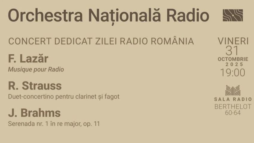 Radio România, la 97 de ani: concert aniversar dirijat de Cristian Oroșanu