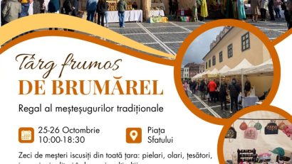 Brașov: ”Târg frumos de Brumărel”, în weekend, în Piața Sfatului