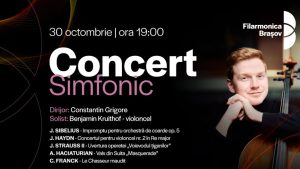 Constantin Grigore, Benjamin Kruithof și orchestra Filarmonicii Brașov, în concert, joi seară, la Sala Patria Constantin Grigore, Benjamin Kruithof și orchestra Filarmonicii Brașov, în concert, joi seară, la Sala Patria