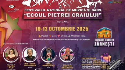 Brașov. Festivalul Național de Muzică și Dans „Ecoul Pietrei Craiului”, la Zărnești