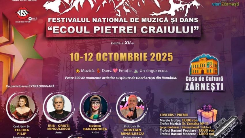 Brașov. Festivalul Național de Muzică și Dans „Ecoul Pietrei Craiului”, la Zărnești Brașov. Festivalul Național de Muzică și Dans „Ecoul Pietrei Craiului”, la Zărnești