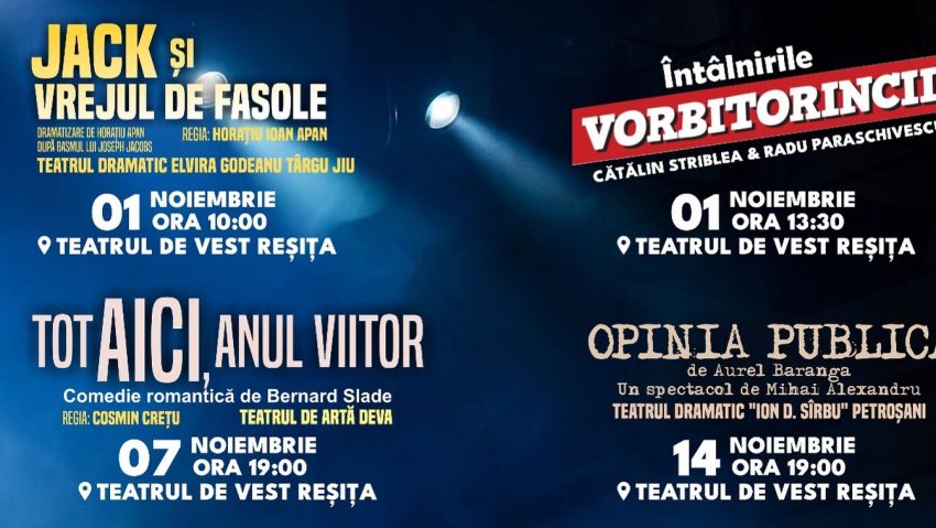 REȘIȚA: Spectacole pentru toate vârstele, la Teatrul de Vest REȘIȚA: Spectacole pentru toate vârstele, la Teatrul de Vest