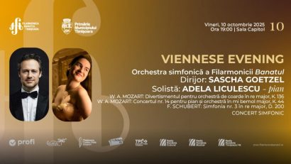 „Seară Vieneză”, organizată de Filarmonica Banatul Timișoara