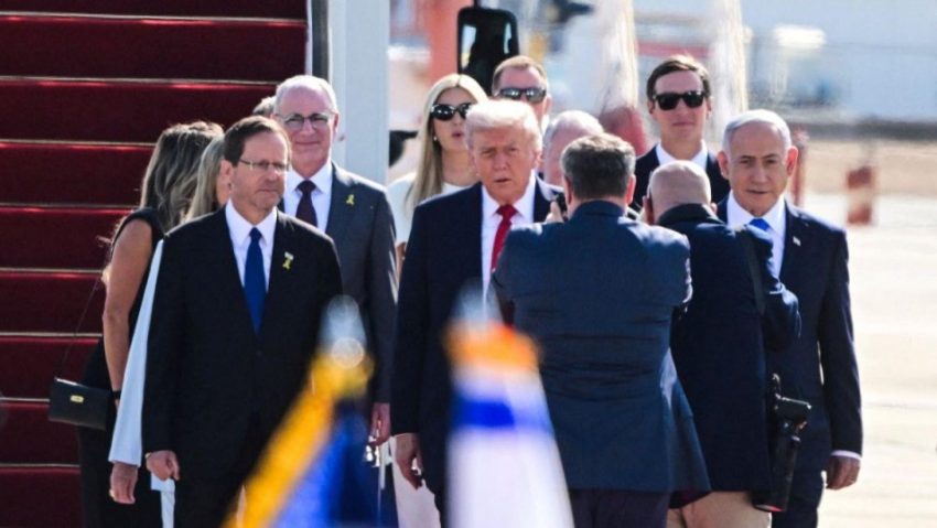 Înainte de a ajunge la summitul pentru pace din Egipt, Donald Trump face o escală în Israel