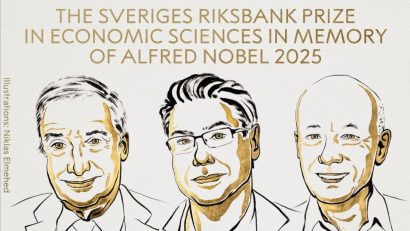 Nobel 2025: Joel Mokyr, Philippe Aghion și Peter Howitt, recompensați pentru explicarea creșterii economice bazate pe inovație