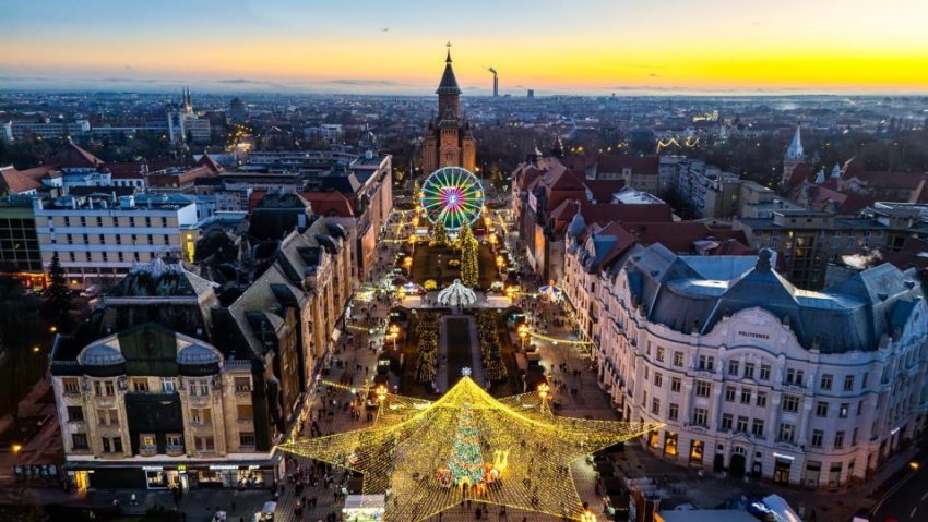 Pregătirile pentru Târgul de Crăciun iau startul la Timișoara
