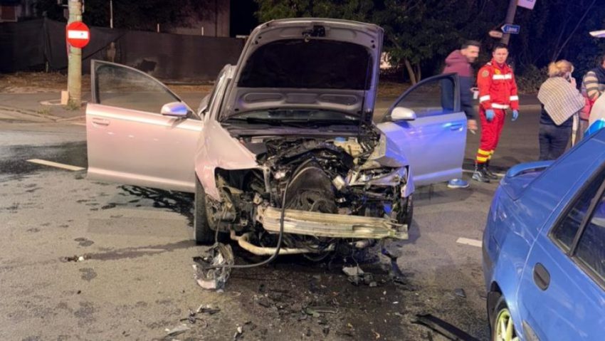 4 mașini, implicate într-un accident la Timișoara