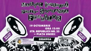Primul marș „Împreună pentru siguranța femeilor” din Oradea, organizat de grupul feminist de inițiativă Artemiss