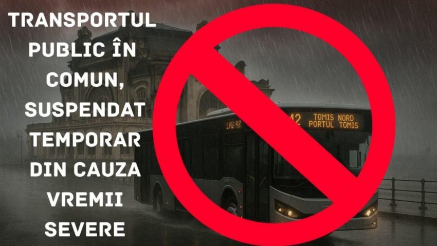CONSTANȚA: Circulația autobuzelor, suspendată temporar