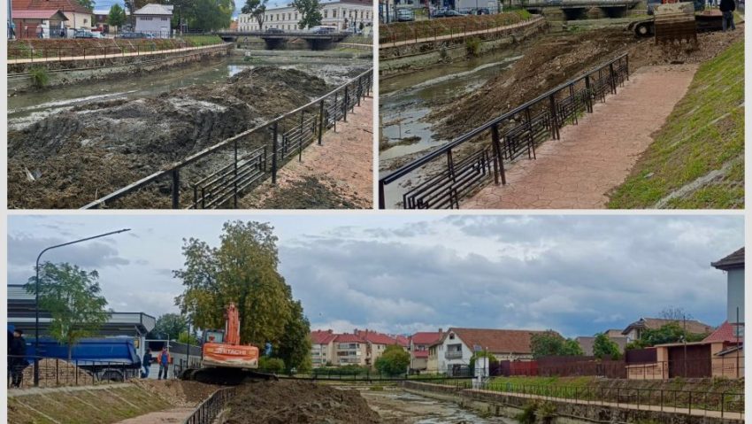 BIHOR: Continuă lucrările de decolmatare pe Valea Nimăiești din Beiuș BIHOR: Continuă lucrările de decolmatare pe Valea Nimăiești din Beiuș