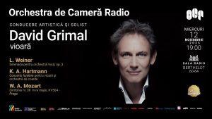 David Grimal prezintă Simfonia nr. 38 – Praga de Mozart, la Sala Radio