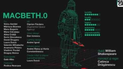 Spectacolul ‘Macbeth.0’, în premieră la Teatrul Masca