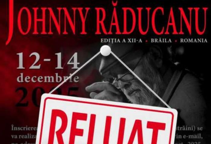 BRĂILA: Festivalul Internațional de Jazz „Johnny Răducanu” va avea loc în decembrie, după ce fusese anulat inițial