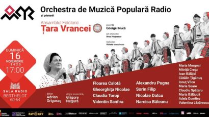 Concert aniversar la Sala Radio – Ansamblul Folcloric Țara Vrancei, 30 de ani