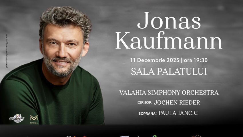 Tenorul Jonas Kaufmann concertează pentru prima dată în România