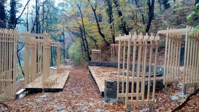 Promenada Conteselor din Băile Herculane, reamenajată