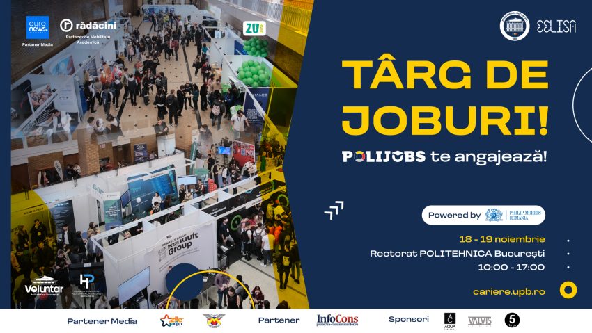 Târgul de cariere „POLIJobs” revine la Politehnica București