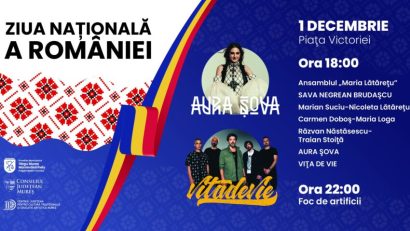 Spectacole și artificii de 1 Decembrie, la Târgu Mureș