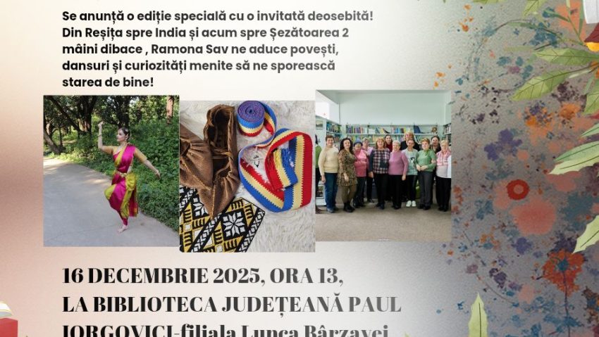 Șezătoarea „2 mâini dibace”, ediție specială la Biblioteca Județeană Paul Iorgovici