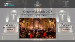 TIMIȘOARA: Concert de Crăciun la Biserica Millennium