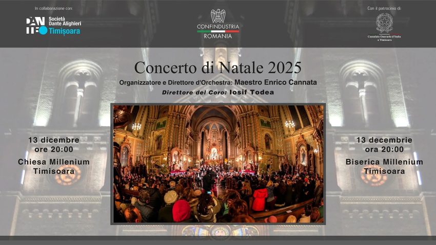 TIMIȘOARA: Concert de Crăciun la Biserica Millennium