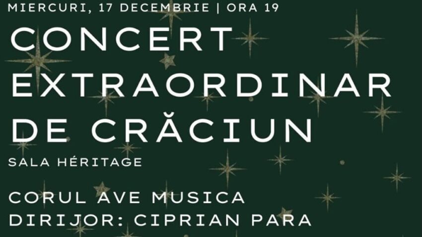 CLUJ: Concert Extraordinar de Crăciun – Corul Ave Musica