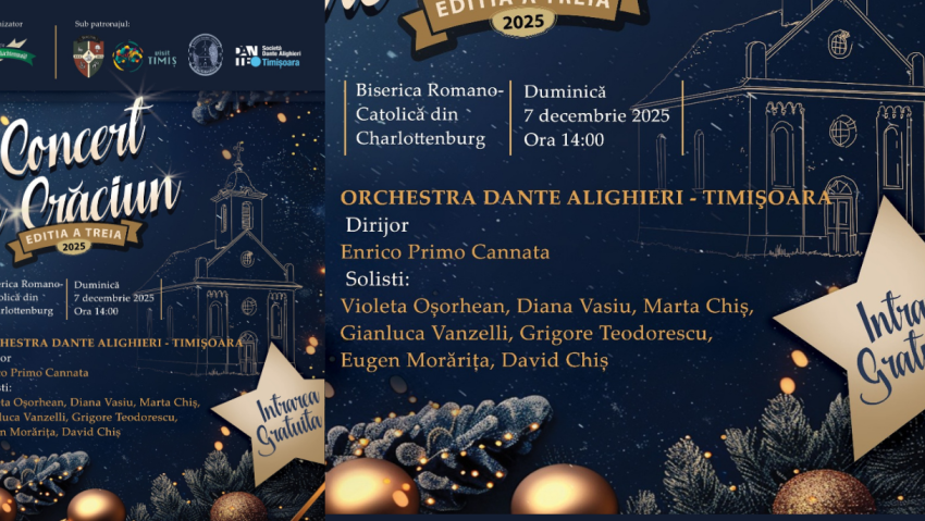 Concertul de Crăciun din Charlottenburg ajunge la a treia ediție